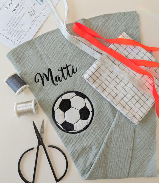 DIY Set Schultüte Fußball | Schultüte zum Selber nähen