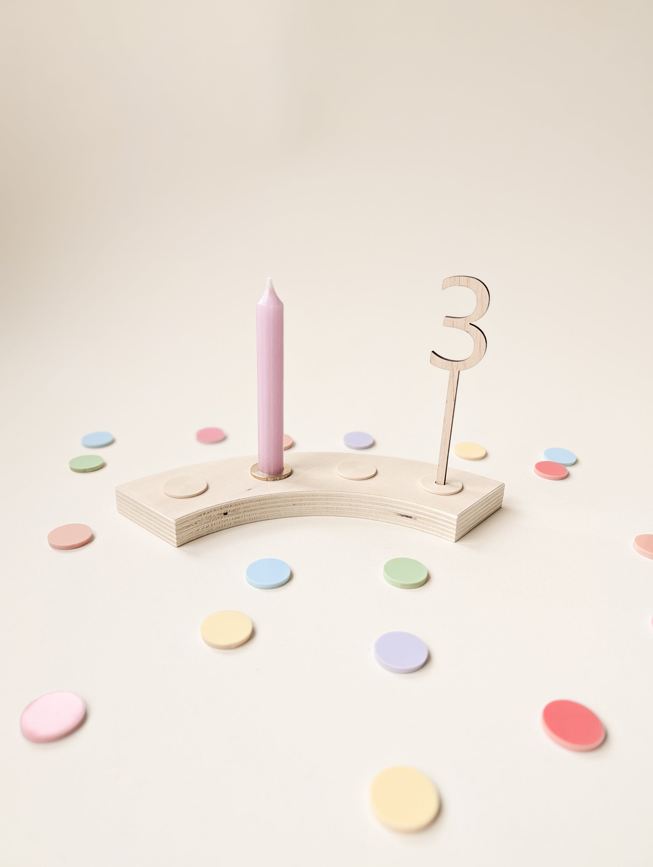 Zahlen-Set | Motivstecker Geburtstagszahl | Holz | Ganzes Set