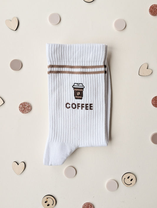 Socken "COFFEE" beige