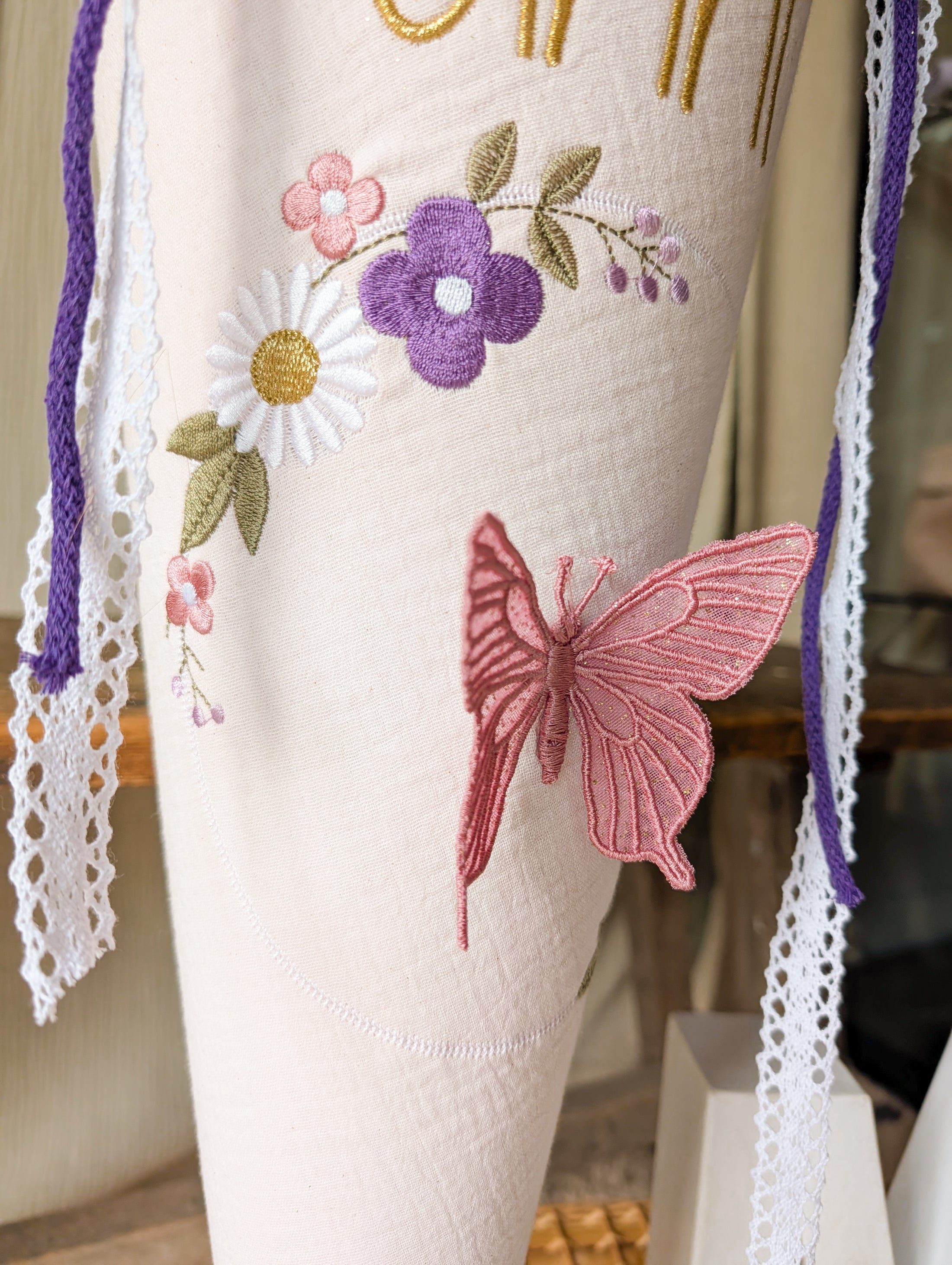 Schultüte 3D SCHMETTERLING | Blumenkranz