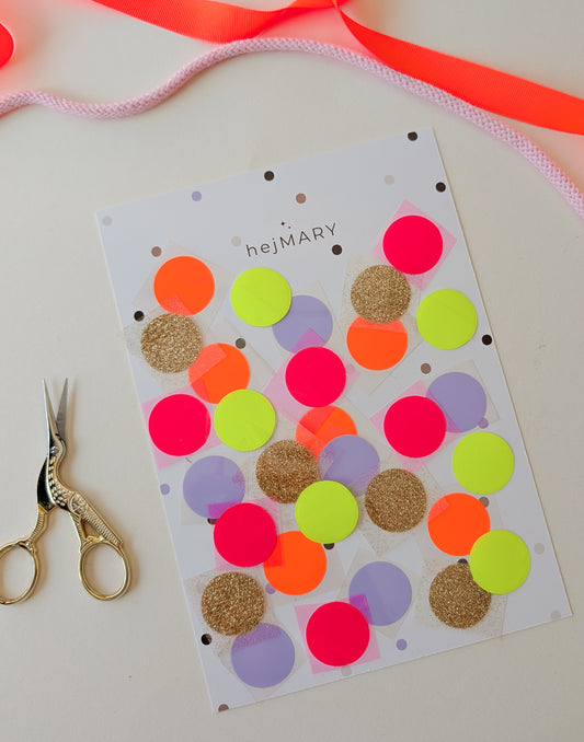Bügelbild Set Punkte | in vielen Farben | Kreise zum Aufbügeln für dein DIY Projekt | Schultüte selber nähen