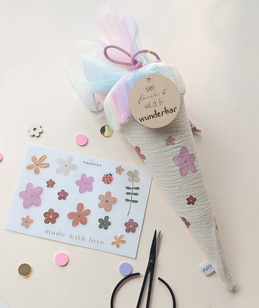 Bügelbild Set Blümchen | Daisys | Blumen zum Aufbügeln